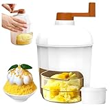 Maquina de Granizados Shyllin, Picadora de Hielo Manual con Molde de Hielo, Trituradora de Hielo Manual, Máquina de Hielo Afeitado, Sin Bpa, Apta para Cócteles, Batidos y Helados