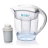 Klar Water Jarra Filtradora de Agua para Eliminar Flúor 3,5 l – Filtro de Agua que Elimina Flúor, PFOA, PFAS, Plomo, Microplásticos – Purificador de Agua con PH Alcalino