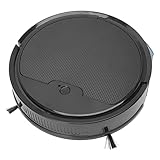 Luqeeg Robot Aspirador 3 en 1, Succión Fuerte de 2000 Pa, Control Remoto de la Aplicación de Soporte Smart Cleaner con Función de Cruce de Obstáculos Y Anticaída Robot Aspirador con Carga USB(Negro)