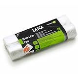 2 rollos de 28x600 cm en plástico gofrado especial para el envasado al vacío de alimentos Laica VT3509 libres de BPA