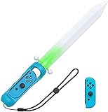 Espada Maestra Grip para The Legend of Zelda Skyward Sword HD, Switch Espada Maestra Controlador de Juego para Joy-con Mandos Grip para Switch, Azul