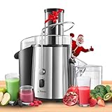 Licuadoras Gran Potencia (850 W) y 2 Velocidades - Exprimidor Zumo Gran Apertura (75 mm), Patas Antideslizantes - Juicer Extractor de Jugo de Verduras y Frutas