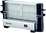 Bastilipo - Tostador multipan 750W, doble área de tostado 22 x11 cm, Rejilla de acero inox, FIREFOX FAST TOASTER 750W, FFT-750