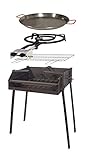 Imex El Zorro 71589 - Kit Barbacoa Cuadrada, 60 x 40 x 75 cm, Color Negro