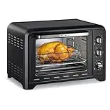 Moulinex Optimo 39 L - Horno electrico de sobremesa de 2000 W, 6 programas, convencion, temperatura hasta 240 °C, rejilla reversible, temporizador hasta 120 min, accesorios para pizza, OX4878