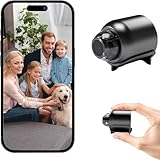 Genérico Mini Cámara Espía WiFi 1080P HD Invisible Camara vigilancia WiFi interio/Exterior,con detección de Movimiento y visión Nocturna,Cámara con Grabación,interio/Exterior App Inalámbrico Alerta