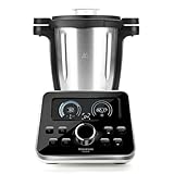 Taurus Foodie-Robot de Cocina multifunción Recetas Incluido, 31 Funciones, Báscula integrada, Libre de BPA, 1500 W, 3.5 litros, 44 Decibeles, Acero Inoxidable, Negro INOX