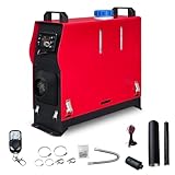 Calefactor diésel de 12 V 5 kW, todo en uno, con pantalla LCD y mando a distancia, calefacción de aire para autocaravanas, barcos, caravanas, camiones (estilo 07)