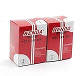 KENDA - 2 cámaras de Aire para neumáticos Interiores de 16 Pulgadas, 349 1 3/8 para Brompton Bicicleta Presta (F/V) o Schrader (A/V), Schrader (A/V) 18''