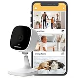 AlfredCamera Cámara de Seguridad Inteligente para Interiores, Full HD 1080P, visión Nocturna, grabación Continua, Monitor de bebé enchufable, cámara de Mascotas, detección de Movimiento,