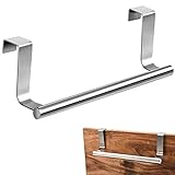 CHENEVER Toallero Colgante para Puerta, Colgador de Paño de Cocina y Baño, Acero Inoxidable - Plateado