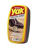 Yak - Esponja Limpiacalzado Incolora, Brillo Inmediato, para Calzado de Piel - 130 g
