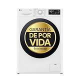 LG F4WR5509A0W - Lavadora 9 kg, Carga Frontal, 1400 RPM, Lavadora LG con Inteligencia Artificial AI Direct Drive, Sistema Vapor Steam, LG Serie 550, Limpieza y Cuidado de la Ropa, Color Blanco