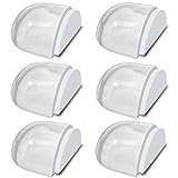 Tope de Puerta para Suelo, Juego de 6 Unidades, Tope Puerta Adhesivo, Topes para Puertas Transparente Autoadhesivo Protección de Pared y Muebles