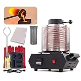 Horno De FusióN De Oro De 3 Kg, 2102 ℉, 1600 W, Horno De FusióN EléCtrico Digital, Kit De FusióN De Oro para FundicióN RáPida De Chatarra, Oro, Plata, Cobre Y Aluminio