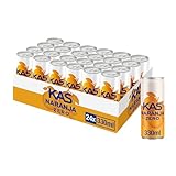 KAS Zero Naranja 330 ml - Refresco de Naranja sín Azúcar- Pack de 24 latas