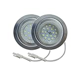 RUEHALF Bombilla LED For Campana Extractora De 2 Piezas, 2,5 W, 220-240V, For Cocina con Orificio De 60mm, Iluminación For Armario, Equivalente A Bombilla Halógena De 20W(White 6000K)