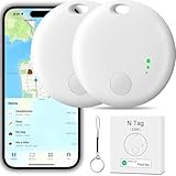 2 Pcs Smart Tracker Tag, YiYunTE Tracker Rastreador Compatible con Buscar(Sólo iOS), Impermeable Buscador de Llaves Objetos, Bluetooth Smart Finder Localizador para Niños Llaves Coche Perros Mascotas