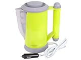 Carmotion Hervidor para Coche 12V 150W - Hervidor Portátil para Encendedor de Cigarrillos del Coche - Hervidor Viaje Calentar Café o Té 0.7l - Hervidor de Agua con 2 Tazas y Cubiertos