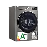 LG RH90V9PV2N Secadora de Ropa, 9Kg, Bomba de Calor Dual Invert, Carga Frontal, Clasificación A+++, Sensor de Secado, Serie 900, Inox Antihuellas