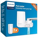 Philips Water AWP3703/10 Sistema de Filtración de agua para Grifo, Filtro de agua On Tap, Tecnología de Microfiltración X-Guard, Color Blanco, 1000 l