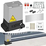 Joparri Accionamiento automático de puerta batiente de 750 W, abridor de puerta giratorio automático hasta 1600 kg, 12 m de tracción para puerta de patio, accionamiento eléctrico para puerta de