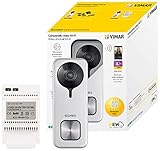 Vimar K40965 Kit Doorbell con: 1 Doorbell WiFi 40960, outdoor usage, repetición de llamada, app View Door, visión nocturna, SD card, sensor antimanipulación, alimentador 24V DIN