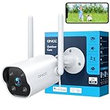 GNCC Camara Vigilancia WiFi Exterior 2K Camaras Vigilancia Domicilio WiFi con Visión Nocturna, Alarma Detección Movimiento, Grabación 24/7, Audio Bidireccional, IP65 Resistente al Agua, 2.4G, GT1Pro