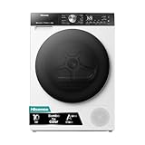 Hisense - DH5S102BW, Secadora, Capacidad Secado 10 Kg, Secado Auto Dry, Secado Allergy Care 99,9%, Secado Auto Dry, Class A+++, Color Blanco