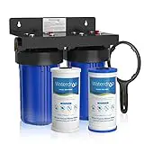 Waterdrop Sistema de Filtrado de Agua paraToda la Casa, con Filtro de Carbón y Sedimentos, Filtración en 5 Etapas, Reduce el Plomo, Cloro, Olor y el Sabor, 5 Micrones WD-WHF21-PG