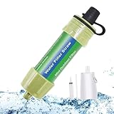 Lixada Filtro de Agua Portátil Sistema de Filtración de Agua Mini para Emergencia Supervivencia Acampada Viaje Mochilero 1/2pcs 5000L