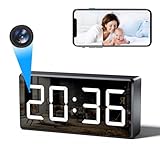 YINKO 4K HD Camara Espia Reloj Oculta WiFi Camaras De Vigilancia Sin Cables Camara Seguridad Camara Vigilancia Cámara Espía Invisible VisióN Nocturna De 170 Ángulos DeteccióN De Movimiento