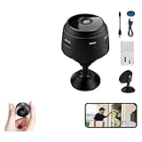 Alapek Spyfocus - Mini cámara de seguridad magnética para exteriores, mini cámara de seguridad magnética inalámbrica HD de 1080p, cámara de seguridad de enfoque espía, visión nocturna, detección de