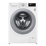 LG F4WV301S4WA - Lavadora 10.5kg, Carga Frontal, 1400 RPM, Lavadora LG con Inteligencia Artificial AI Direct Drive, con Vapor, Lavadora LG Serie 300, Limpieza y Cuidado de Ropa, Color Blanco