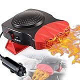 Calentador de Coche 12V, descongelador de Coche 150W 2 en 1 refrigeración/calefacción rápida Encendedor de Cigarrillos Ventilador de Coche para vehículos calefacción rápida de Aire