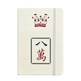 Mahjong Million - Cuaderno de 8 baldosas, diseño de muñeco de nieve navideño, tapa dura gruesa