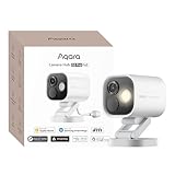 Aqara 4MP Cámara Hub G5 Pro PoE, HomeKit Secure Video, Enrutador de Borde Thread, Cámara Vigilancia Exterior, Visión Nocturna con Color, Detección AI, Thread/Zigbee, Compatible Alexa, Google, Blanco