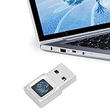 Lector de Huellas Dactilares USB, Escáner Biométrico de Huellas Dactilares con Llave de Seguridad Portátil para Windows 10 11 32/64 Bits, Coincidencia Rápida Táctil de 360 ​​grados