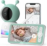 BOIFUN 2K 5' Camara Vigilancia Bebe con App Movil, Luz Nocturna Colorida, Rotación Panorámica de 360°, Monitoreo de Movimiento y Seguimiento Automático, Alarma de Área Personalizada, Zoom 4X, VOX