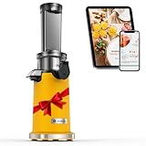 Mini Extractor de zumos y verduras AAOBOSI-exprimidor electrico con función de masticación inversa-licuadora prensado en frio con cepillo y 2 tazas- Exprimidor multifuncional-extractor de zumos.