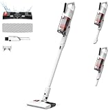Deerma Aspiradora sin Cable DEM-T20W 2 en 1: Aspira y Friega con 180W de Potencia, Filtro HEPA, Diseño Ligero