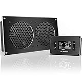 AC Infinity AIRPLATE T7 - Sistema de refrigeración silencioso (30 cm, con control termostático, para armarios AV de cine en casa)