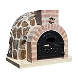 Horno de Leña de La Fábrica de Pereruela. Horno de Barro.Horno de Pizza. Horno para hacer pan, pollo, asados, tartas. Horno Piedra Natural Multicolor H-80