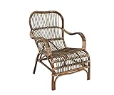 MIMBRE NATURAL Silla Breeze - Ratan Marron Antiguo (68×80×84)