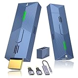 HDMI Inalámbrico, Transmisor Hdmi Inalambrico, 4K hdmi Inalámbrico Transmisor y Receptor, Hdmi Wireless para Transmitir Video y Audio Desde una Portátil/PC/TV Box/Proyector, Plug & Play