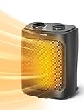 PELONIS Termoventilador eléctrico 2000W, termoventilador eléctrico, Termostato regulable y protección antivuelco y anticalentamiento, calefactores