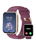 RUIMEN Reloj Inteligente Mujer Hombre con Llamada,1,85' Smartwatch con Pulsómetro,Podómetro,Oxímetro,Monitor Sueño,Esfera de Reloj Personalizada,Impermeable IP68 Pulsera de Actividad para iOS Android