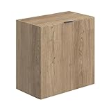 SHIITO | Modelo Nápoli - Módulo 1 Puerta | Madera Natural - 55 x 55 x 33 CM | Estilo y Funcionalidad en Armonía con tu Decoración