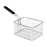 Cesta para freír acero inoxidable para barbacoa, restaurante, hogar, estilo D, 8 L