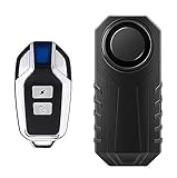 Meichoon Alarma de Bicicleta Actualizada Sensor de Movimiento de Vibración Inalámbrico a Prueba de Agua Antirrobo 113dB con Control Remoto para Bicicletas Motocicletas Coche Scooter Vehículos